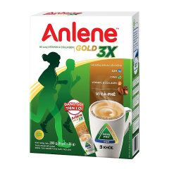 Sữa bột Anlene Gold 3X cà phê hộp 8 gói x 35g chính hãng | Siêu Thị GO!– Thực phẩm giá tốt