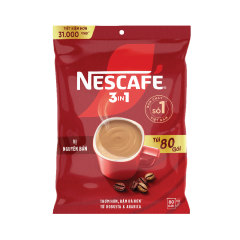 Cà phê Nescafe 3 in 1 vị nguyên bản bịch 80 gói x 16g chính hãng