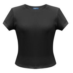 Áo thun nữ Hồng Nhật tay ngắn dáng ôm 4838 màu đen size M chính hãng