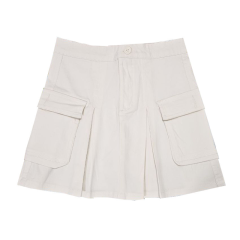 Váy kaki túi hộp màu trắng size L chính hãng