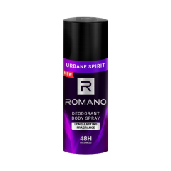Xịt khử mùi Romano Urbane Spirit chai 150ml chính hãng