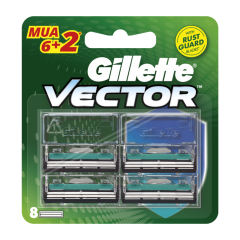 Lưỡi dao cạo râu Gillette Vector 6+2C chính hãng