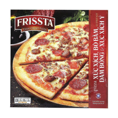 Pizza Frissta xúc xích bò bằm dăm bông và xúc xích Ý 200g chính hãng