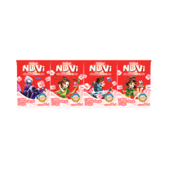 Lô 4 sữa chua uống có thạch Nuvi vị dâu hộp 100ml chính hãng | Siêu Thị GO!– Thực phẩm giá tốt