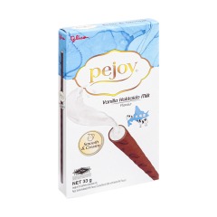 Bánh que Glico Pejoy kem vanila sữa hokkaido hộp 33g chính hãng