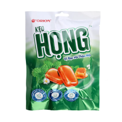 Kẹo Họng vị bạc hà thảo mộc gói 84g chính hãng