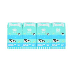 Lô 4 sữa tươi tiệt trùng Vinamilk không đường hộp 110ml chính hãng | Siêu Thị GO!– Thực phẩm giá tốt