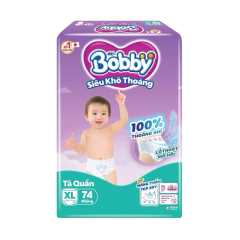 Tã quần Bobby size XL 74 miếng chính hãng