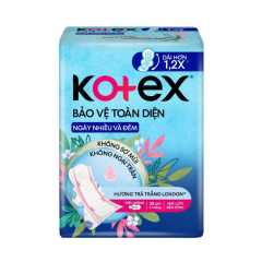 Băng vệ sinh Kotex hương trà trắng London 28cm 6 miếng chính hãng