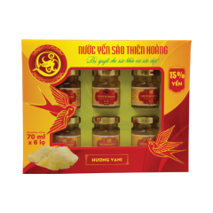 Hộp 6 nước yến sào Thiên Hoàng 15% hương vani hũ 70ml chính hãng | Siêu Thị GO!– Thực phẩm giá tốt