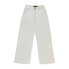 Quần kaki dài suông Thy Thy màu trắng kem size M chính hãng