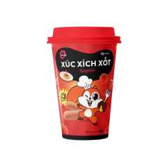 Xúc xích tiệt trùng xốt Spaghetti Đức Việt Ly 62g chính hãng