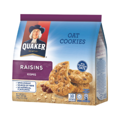 Bánh quy yến mạch Quaker nho khô 10 gói x 27g chính hãng