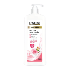 Sữa tắm Ransi sạch khuẩn hoa hồng đinh hương 900g chính hãng