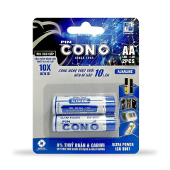 Vỉ 2 viên pin 2A Con Ó Alkaline LR6 chính hãng