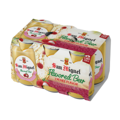 Lô 6 bia San Miguel vị vải lon 330ml chính hãng