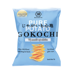 Snack khoai tây Gokochi vị muối tự nhiên gói 65g chính hãng
