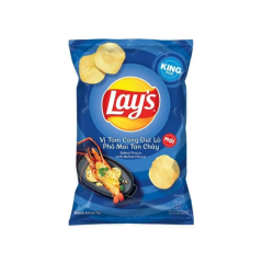 Snack khoai tây Lays vị tôm càng đút lò phô mai 53g chính hãng