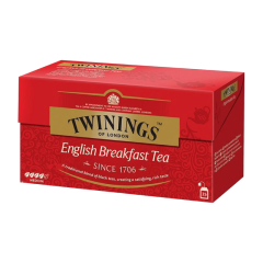 Trà túi lọc Twinings English Breakfast Tea 50g chính hãng