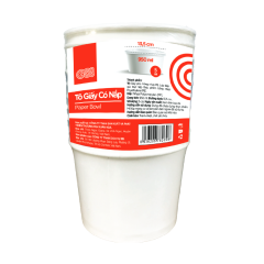 Lô 5 tô giấy có nắp GO! 950ml chính hãng