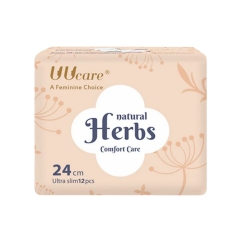 Băng vệ sinh UUCARE Natural Herbs 24cm 12 miếng chính hãng