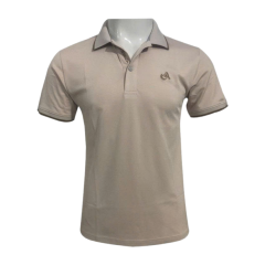 Áo thun nam cá sấu màu kem size M chính hãng