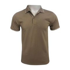 Áo thun nam cá sấu màu cà phê size M chính hãng