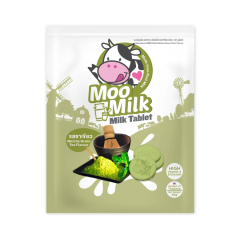 Kẹo sữa Moo Milk vị trà xanh gói 25g chính hãng