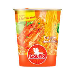 Mì ly Gấu Đỏ lẩu thái tôm 65g chính hãng | Siêu Thị GO!– Thực phẩm giá tốt