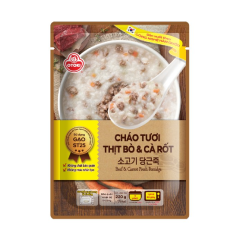 Cháo tươi thịt bò cà rốt Otoki 220g chính hãng