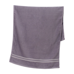 Khăn mặt QP FHN3 xám đậm 80g 34x78cm chính hãng