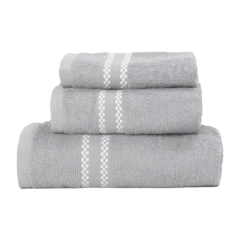 Khăn tay QP HHN3 xám nhạt 35.3g 28x42cm chính hãng