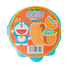 Gum cuộn Lotte Doraemon hương cam 54g chính hãng
