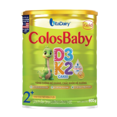 SPDD ColosBaby Gold 2+ D3K2 (>2 tuổi) hộp thiếc 800g chính hãng