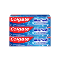 Lô 3 Kem đánh răng Colgate MaxFresh bạc hà 180g chính hãng