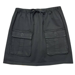 Váy kaki túi hộp lưng thun màu đen size L chính hãng