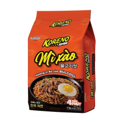 Mì xào Koreno Jumbo vị bò Bulgogi 1kg chính hãng