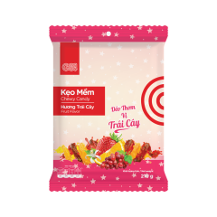 Kẹo mềm hương trái cây GO! 210g chính hãng