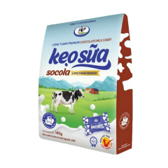 Kẹo sữa socola Long Thành Premium 140g chính hãng