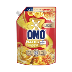 Nước giặt OMO Matic cửa trên tinh dầu nước hoa túi 1.8Kg chính hãng