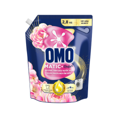 Nước giặt OMO Matic cửa trước ngăn mùi ẩm mốc túi 2.8Kg chính hãng