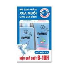 Bộ sản phẩm xịt + kem chống muỗi Remos 70ml chính hãng
