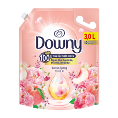Nước xả vải Downy Korean Spring túi 3 lít chính hãng
