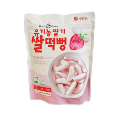 Bánh gạo hữu cơ Moms Choice vị dâu gói 25g chính hãng