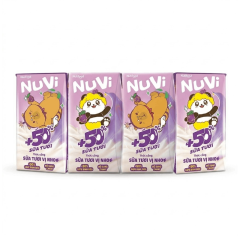 Lô 4 Sữa Nuvi Nho 110ml chính hãng | Siêu Thị GO!– Thực phẩm giá tốt