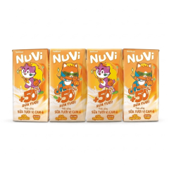Lô 4 Sữa Nuvi Cam 110ml chính hãng | Siêu Thị GO!– Thực phẩm giá tốt