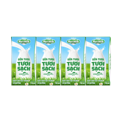 Lô 4 Sữa NutiMilk có đường 110ml chính hãng | Siêu Thị GO!– Thực phẩm giá tốt