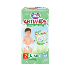 Tã quần Bobby Antimos xua muỗi size L 50 miếng chính hãng