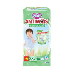 Tã quần Bobby Antimos xua muỗi size XXL 46 miếng chính hãng