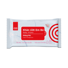 Khăn ướt em bé GO! không mùi 30 tờ chính hãng